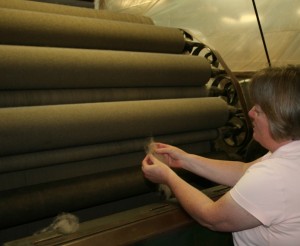 Inside the spinnery.