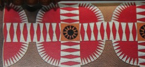 Quilts are art and craft and functional. Quilted color.