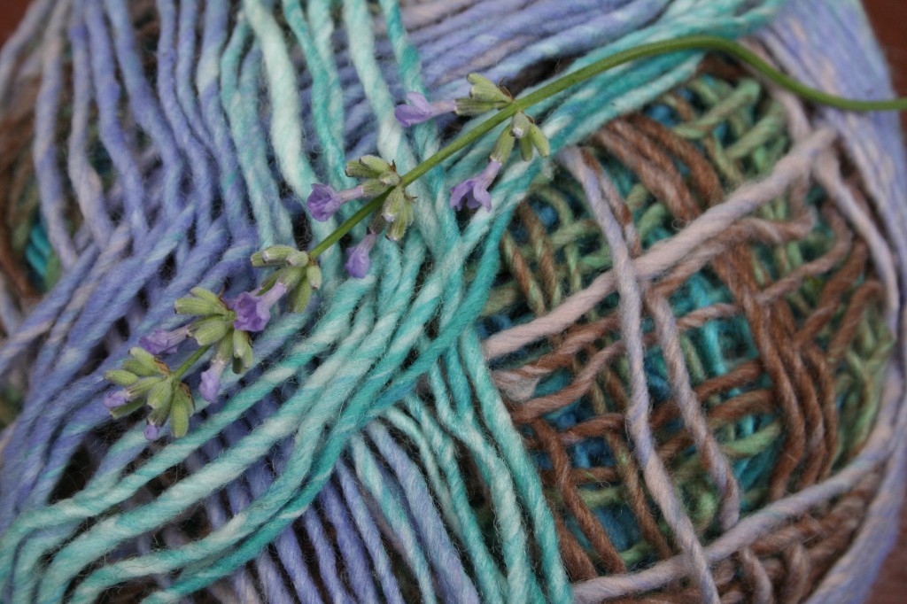 Drenched with color that changes. Noro is a company known for its innovative use of color and self striping yarns.