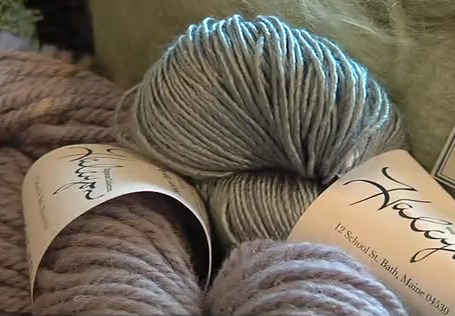 Halcyon Yarn - a signature line of beautiful quality fiber to knit. For a free magazine-like catalogue, click on image. Halcyon Yarn, Moo Dog Press.